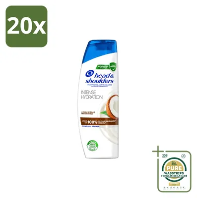 Produktbild von 20 x Head & Shoulders Anti-Schuppen Shampoo Intense Hydration mit Kokosöl 285 ml - Vorratspackung - 20 Stücke