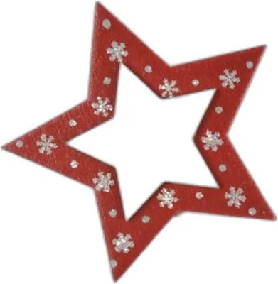 Produktbild von Weihnachtsdekoration für die Spitze des Baumes: Stern oder Tannenbaum, 26 cm