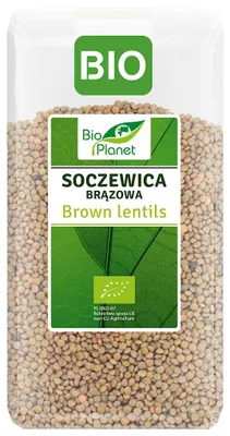 SOCZEWICA BRĄZOWA BIO 500 g - BIO PLANET