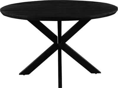 Produktbild von Livingfurn - Esstisch Jesper - Schwarz - Rund - 120 cm