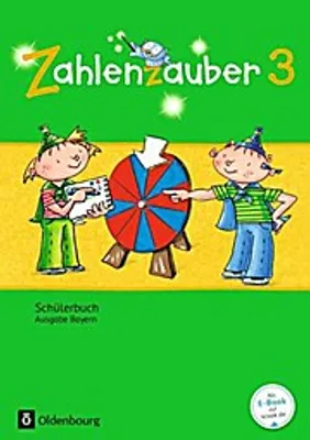 Produktbild von Zahlenzauber 3. Jahrgangsstufe. Schülerbuch mit Kartonbeilagen Bayern