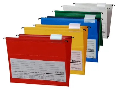 Immagine prodotto di 10 cartelle sospese EICHNER, colori assortiti