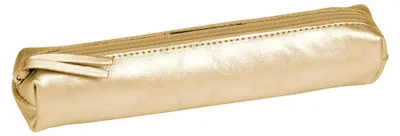 Zdjęcie produktu dla Clairefontaine 400083C, Miękki piórnik, Skóra, Złoto, Monochromatyczny, Zamek, 40 mm