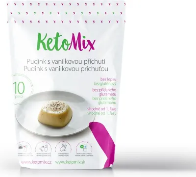 Produktbild von KetoMix Proteinpudding mit Vanillegeschmack - 300 g (10 Portionen)