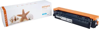 Produktbild von cyan Toner 3.1-CF401X [ mit Chip ]  kompatibel mit HP CF401X [ 201X ]  Seiten: 2.300