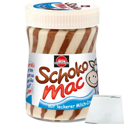 Produktbild von Schwartau Schoko Mac Schokocreme Brotaufstrich (400g Glas) + usy Block