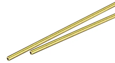 Messingrohre rund 1,5 mm x 0,25 mm x 300 mm, 2 Stück