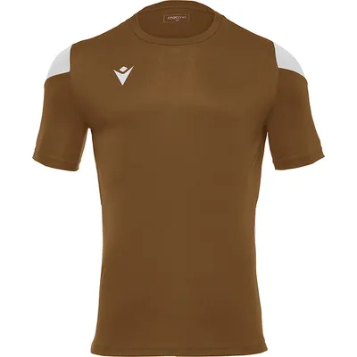 Immagine prodotto di Maglia da calcio Macron Polis a maniche corte da uomo - Oro / Bianco | Taglia: L