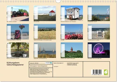Produktbild von Kühlungsborn Geburtstagsplaner (Wandkalender 2026 DIN A3 quer), CALVENDO Monatskalender