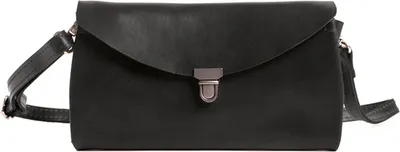 Zdjęcie produktu dla Skórzana torebka na ramię HAROLD'S Fold Handbag Clutch Black czarny