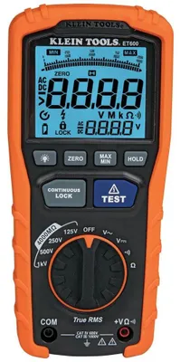 Zdjęcie produktu dla Cyfrowy multimetr ręczny, klasa CAT III, 1000 V, klasa CAT IV, 600 V
