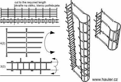 Produktbild von Hauler Models HLR87227 - 1:87 Safety cage ladders - Zubehör