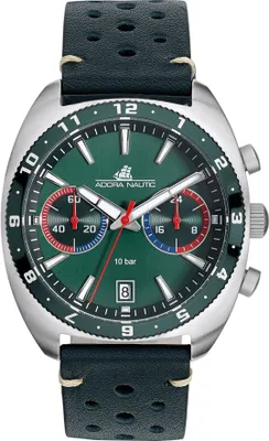 Produktbild von ADORA Nautic AN2313 Herren Uhr Quarz Chronograph Edelstahl Leder