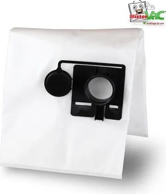 A single vacuum cleaner bag is shown against a white background.