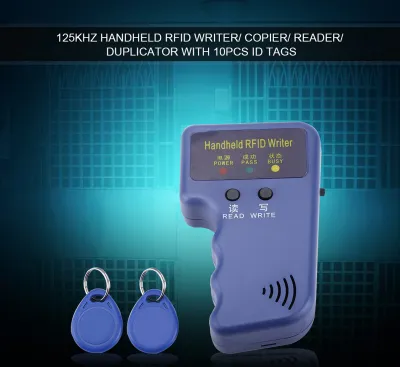 Immagine prodotto di 125KHz RFID portatile scrittore / fotocopiatrice / lettore / duplicatore con 10PCS ID Tags