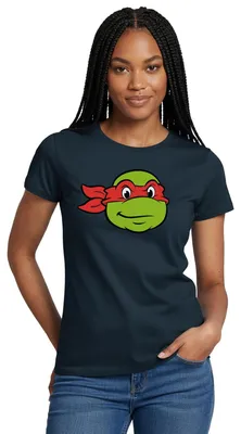 Produktbild von Spreadshirt Teenage Mutant Ninja Turtles Raphael Kostüm Karneval Frauen T-Shirt, XXL, Navy
