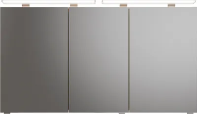 Produktbild von Pelipal Spiegelschrank Serie 6025 SDAE04613G198AQ Korpus Polar Pinie quer NB - Breite: 130 cm