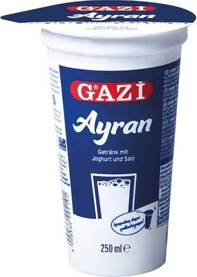 Produktbild von Gazi Ayran 40x 250ml Joghurt Drink Getränk Mixgetränk Joghurt Salz 1% Elopak