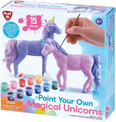 Immagine prodotto di Playgo Dipingi i tuoi unicorni - 15 pezzi.