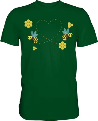 Produktbild von Bienen Imker Honig Liebe T-Shirt – Bottle Green / M