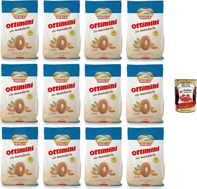 Produktbild von Divella Ottimini alle Mandorle mit Mandeln 12x350gr +Italian Gourmet polpa 400g