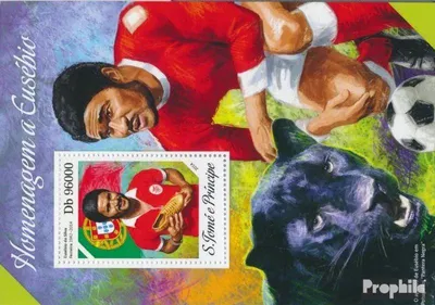 Produktbild von Briefmarken Sao Tome e Principe 2014 Mi Block 970 (kompl. Ausgabe) postfrisch Eusebio