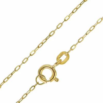 trendor 68918 Halskette für Anhänger Gold 333 / 8K Flachanker-Kette 1,1 mm 1