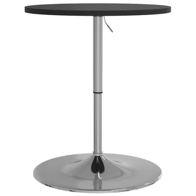 Produktbild von "2026 MODERNE"Esstisch/Bartisch - CLORIS - Küchentisch elegantes Design - Schwarz 60x60x90cm Holzwerkstoff Verchromter Stahl - Esstische NeuMöbel955408