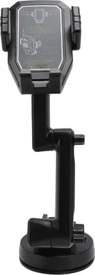 Image de Support de téléphone pour camion, cellule robuste pour tableau de bord, pare-brise, bras long de 16,9 pouces, super ventouse, noir