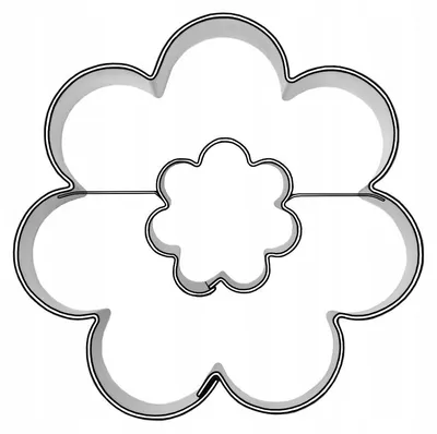 Produktbild von Blumen-Ausstecher 7 Blütenblätter mit Mittelblüte 4,5 cm