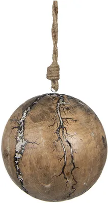Obrázok produktu pre Clayre & Eef 6H2255 Vianočné ozdoby Ø 12x12 cm Hnedé vianočné ozdoby