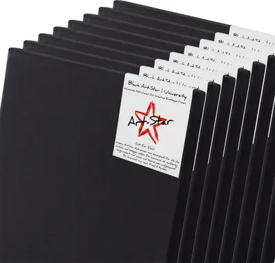 Produktbild von 8x ART-STAR UNIVERSITY BLACK LEINWÄNDE 80x100cm | bespannte Keilrahmen