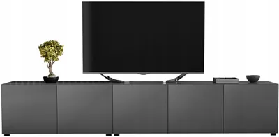 Zdjęcie produktu dla Szafka rtv pod telewizor 250cm 250 szary mat nowoczesna