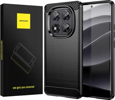 Zdjęcie produktu dla Etui ochronne SPACECASE Carbon do Redmi Note 14 Pro 5G black