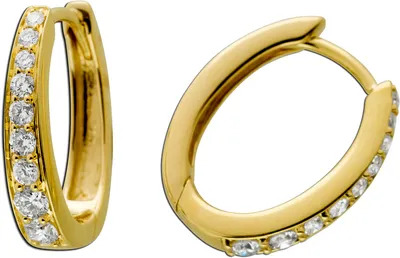 Produktbild von Brillant Creolen Gold 585 14K Natur Diamanten 0.51ct.