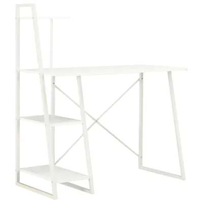 Immagine prodotto di Scrivania con scaffale bianco 102×50×117 cm