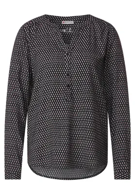 Produktbild von Street One Viskosebluse mit Print, black
