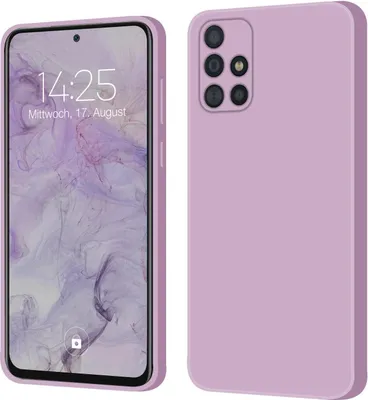Produktbild von Hülle für Samsung Galaxy A51 Case Cover Bumper Silikon Softgrip Schutzhülle Farbe: Lila