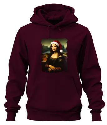 Produktbild von Weihnachtsmütze Renaissance Porträt Parodie Klassisch Hoodie Kapuzenpullover, Burgundy, S