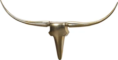 Produktbild von Wanddekoration Geweih Bull L 125 cm Aluminium golden