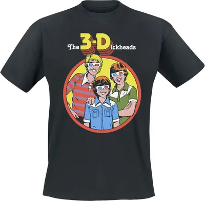 Produktbild von Steven Rhodes T-Shirt Herren 3D schwarz XXL