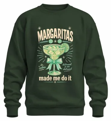Obrázok produktu pre Tričko s potlačou "Margaritas Made Me Do It", motív koktailu, letné motívy, tequila bar, zelená farba, veľkosť L