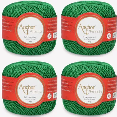 Obrázok produktu pre 4x Anchor Freccia 6 – jemná bavlnená priadza na háčkovanie (farba 00227)