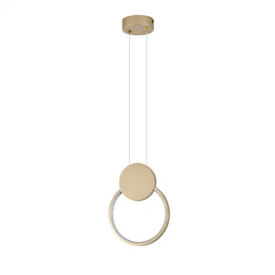 Zdjęcie produktu dla Lampa wisząca FOREVER LED 11W 660lm 4000K IP20 złota – elegancka lampa sufitowa HOROZ do salonu i jadalni