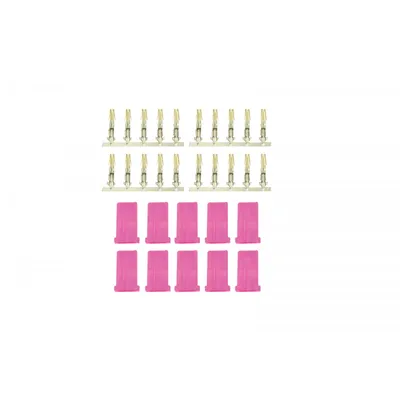 Produktbild von Jamara AMP Buchse VE10 vergoldet pink 330928