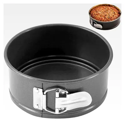 Produktbild von Runde Kuchenformen zum Backen, Antihaft-Springform mit abnehmbarem Boden, kleine Formen für Käsekuchen, Pizzas und Quiches