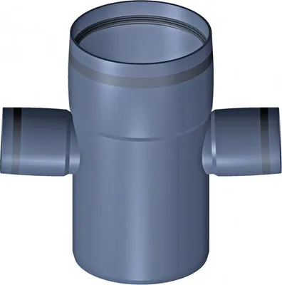 Produktbild von PoloPlast POLO KAL XS Doppelabzweig DN 110/50/50, 87,5 Grad, Horizontal