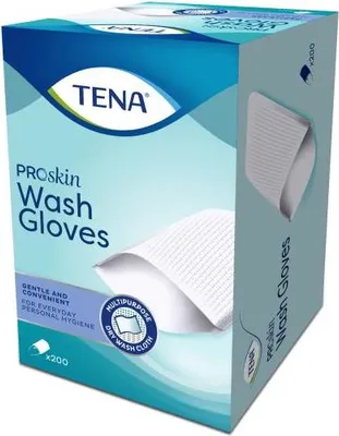 Image de Tena Wash Glove - 1 paquet de 200 gants