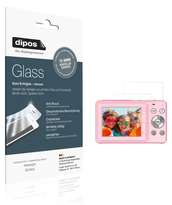 Produktbild von 2x Schutzfolie für IXNAIQY DC403 - Anti-Shock 9H Folie dipos Glass Kunststoffglas