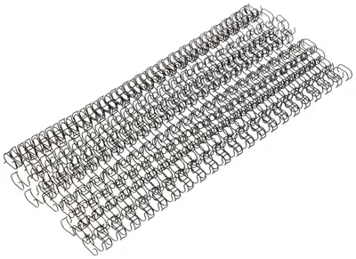 Drahtbinderrücken 10 mm schwarz, 100 Stück